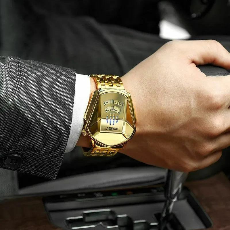 Hoursly brand technology fashion Quartz luxury watch for men
