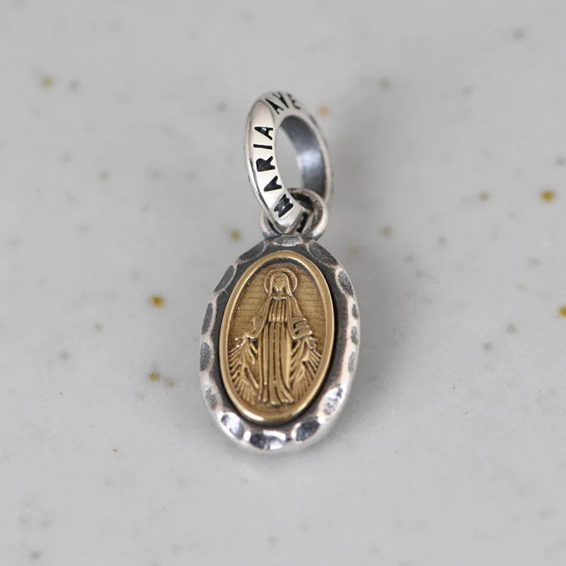 Virgin Mary medal pendant