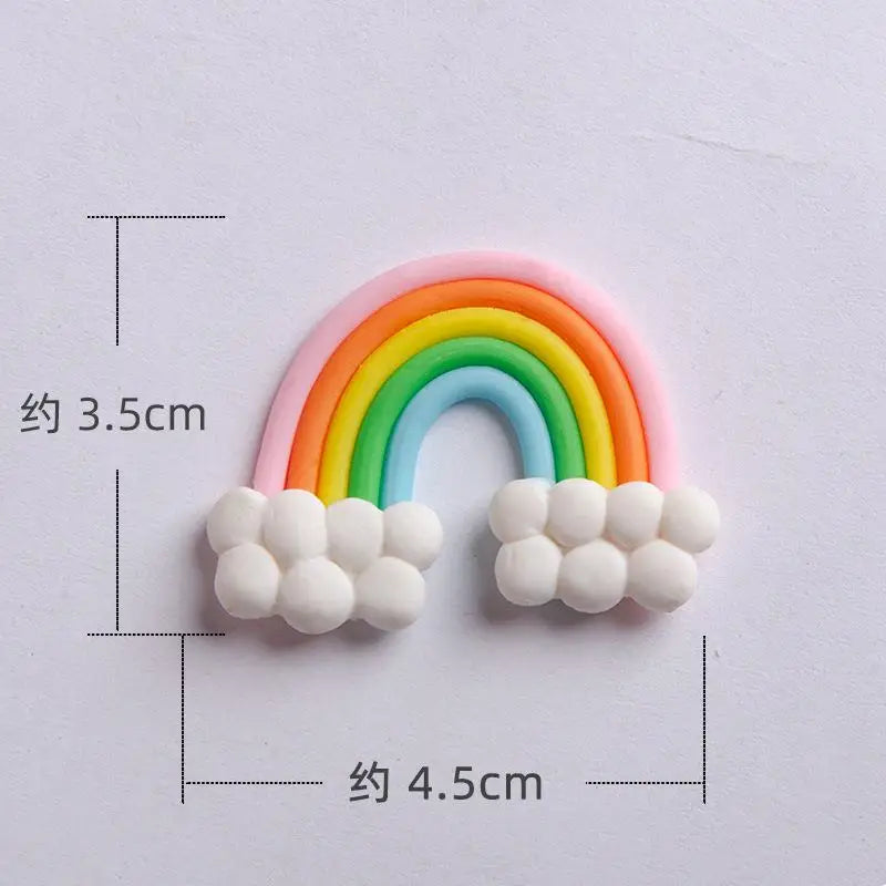 Smiling Face Cloud Rainbow Cake opper decoratings