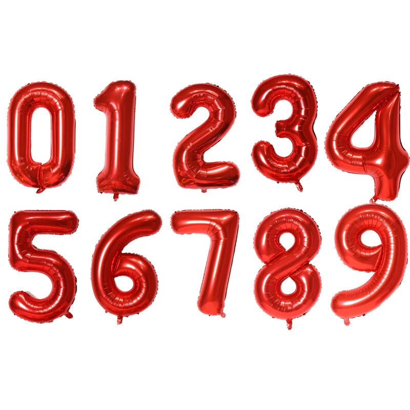 Number Foil balloons 16/32 inch Party Decoration