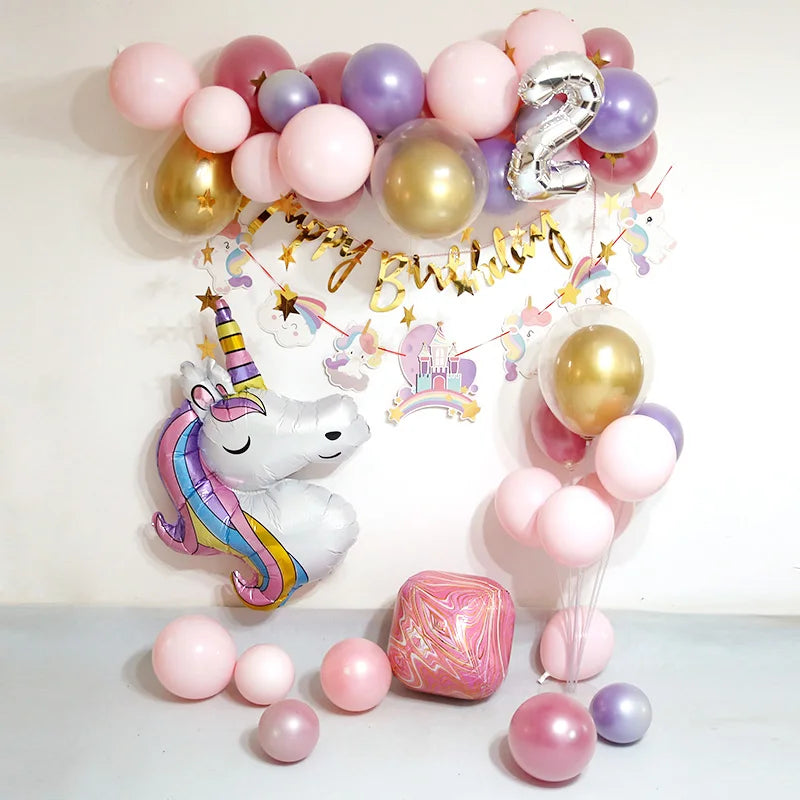 6pcs Unicorn balloon