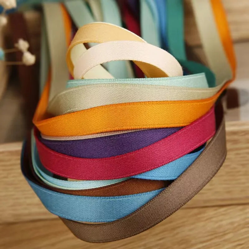 Single color Polyester/Cotton terylene crafts Ribbons 10 Yards10 16 25MM/38MM Matte