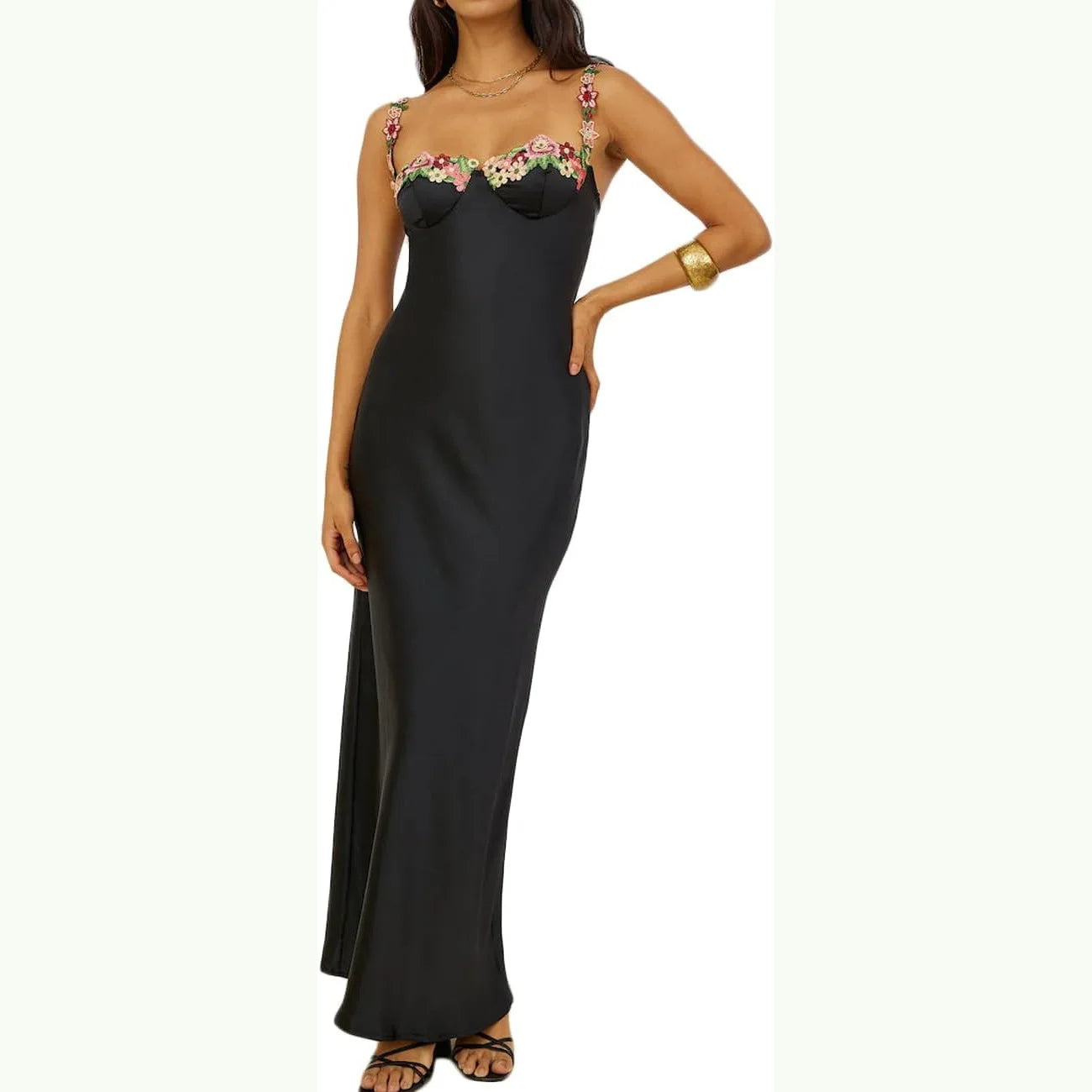 Juli Lace Satin Dress