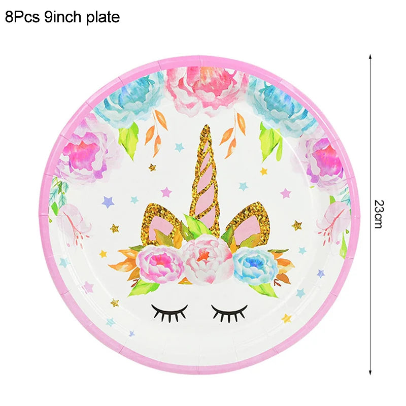Rainbow Unicorn Balloon 32 inch 1Set