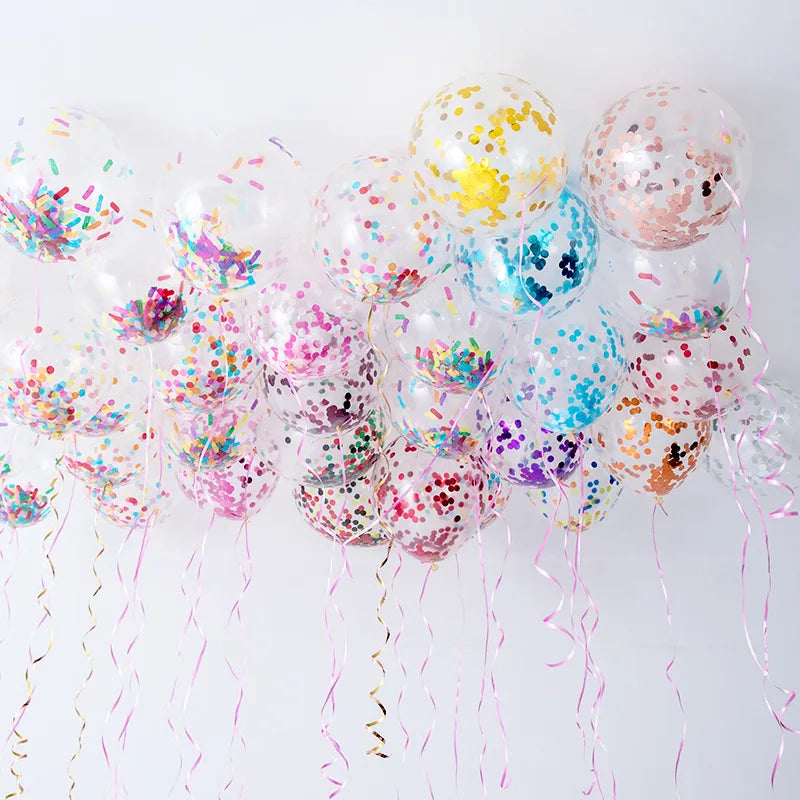 Gold Confetti Balloons 5/10/15pcs