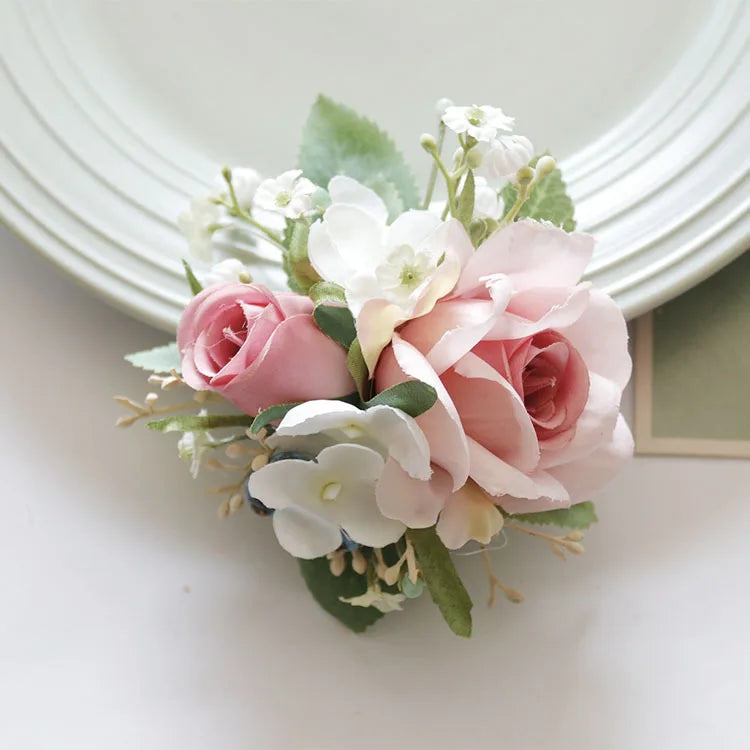 Bracelet FlowerCorsage Bridesmaid Sisters