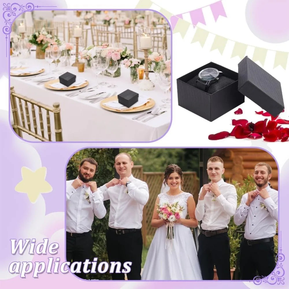 10 Pcs Black single watch box 3.4 x3x2