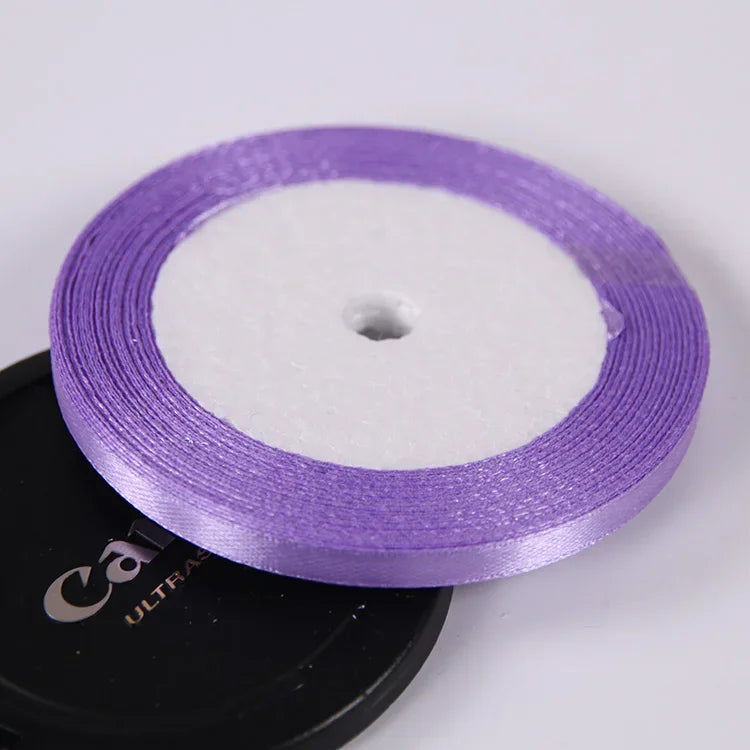 Silk Satin ribbons 22 meters/roll 6mm
