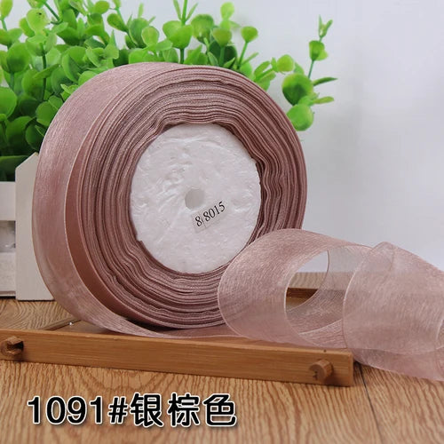 Organza ribbon 50 yards/Roll