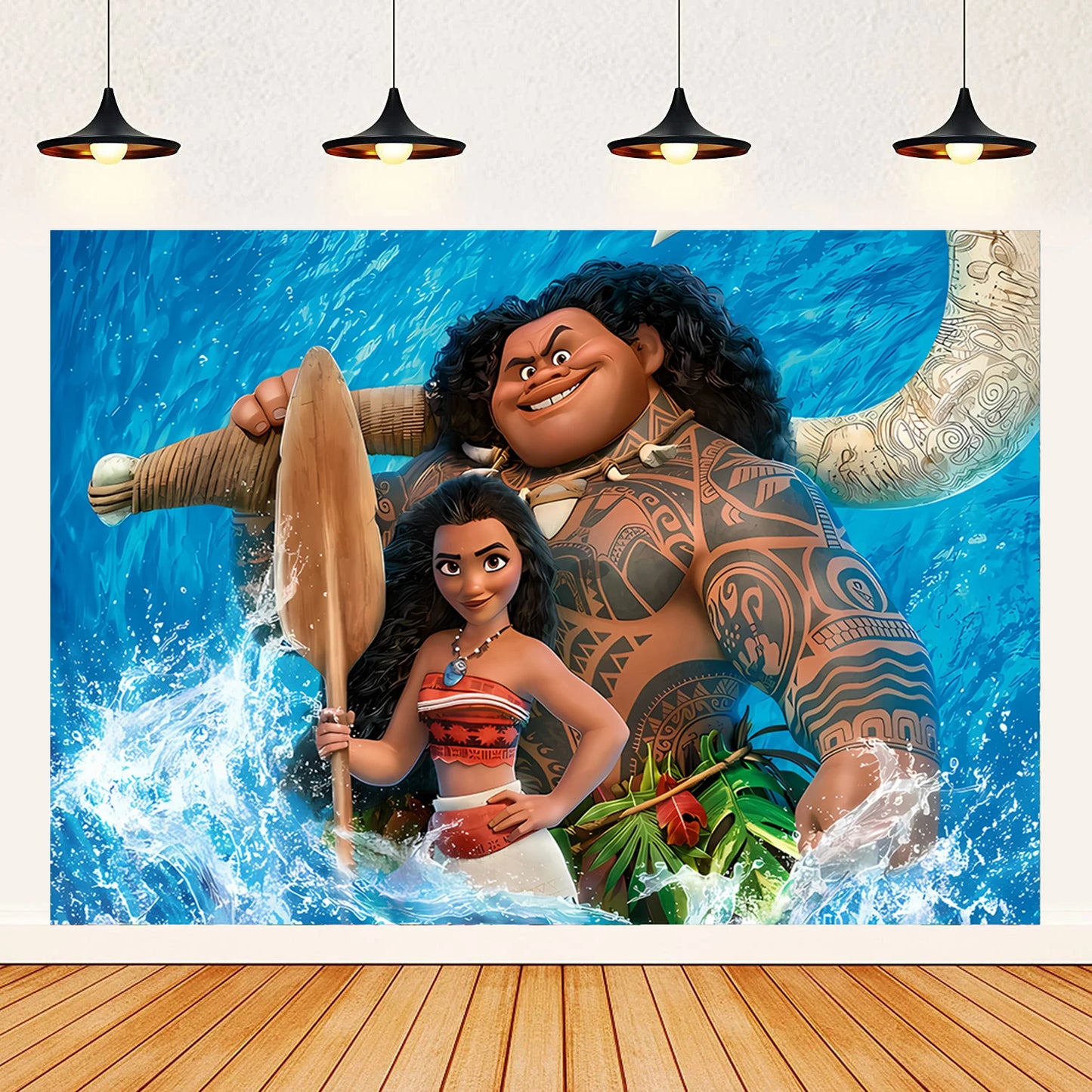 Moana theme background decoration