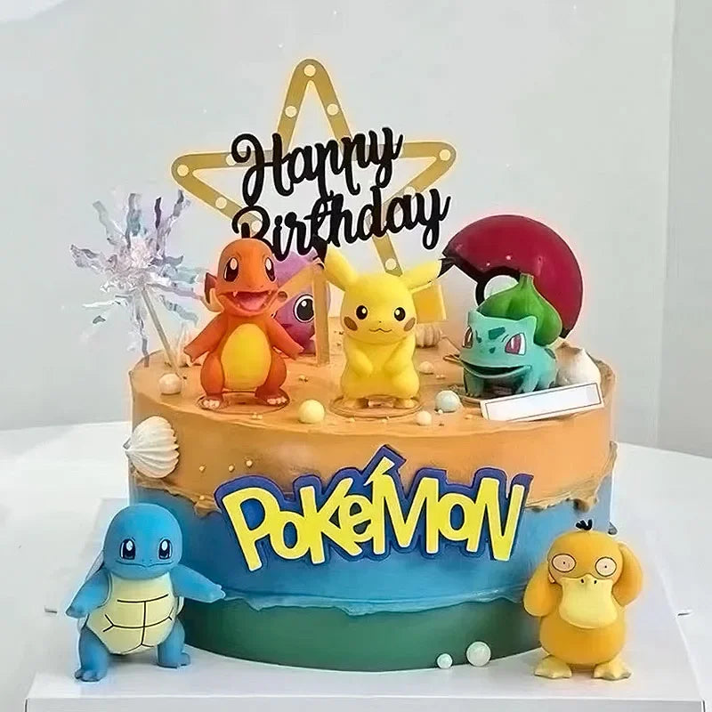 Pokemon figure cake decoration13Pcs/se