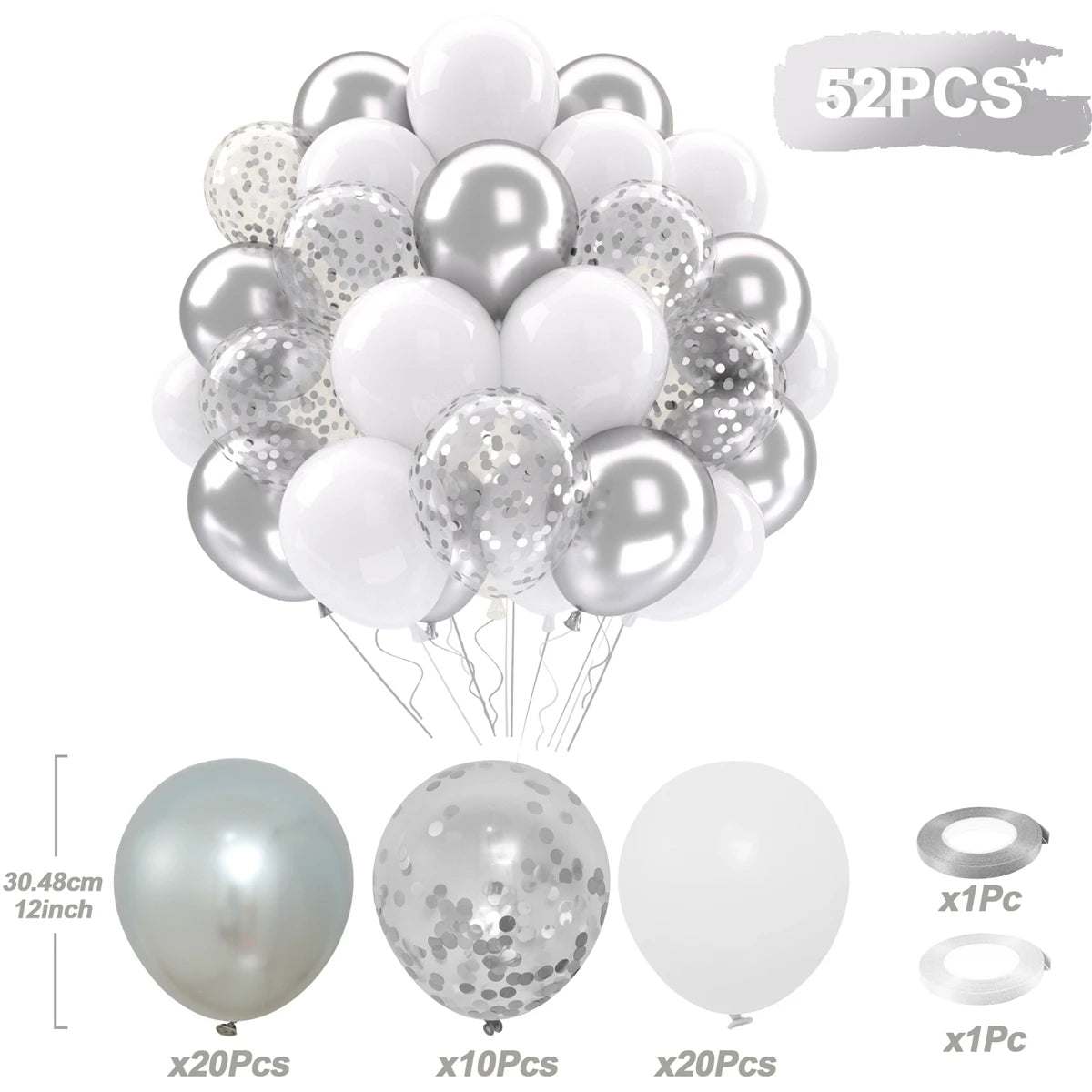 Balloons Pearl Latex 31/36/37/51/101Pcs