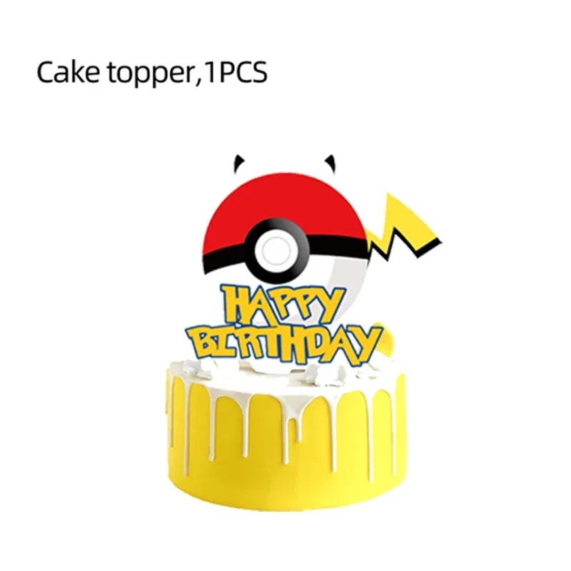 Pokemon & Pikachu Cake Topper Decoration