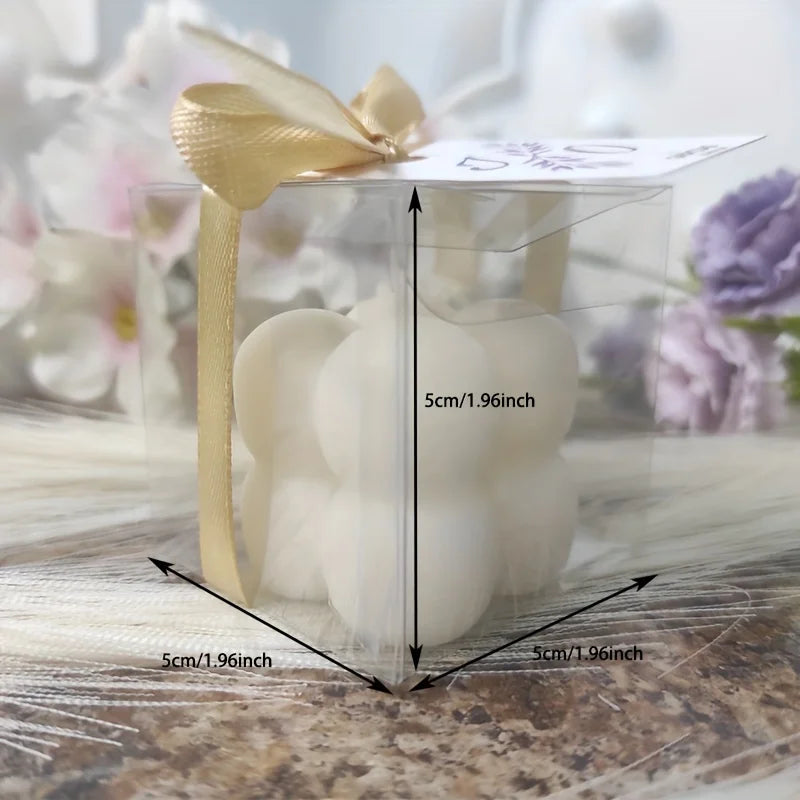 50PCS Transparent gift box 5*5*5cm