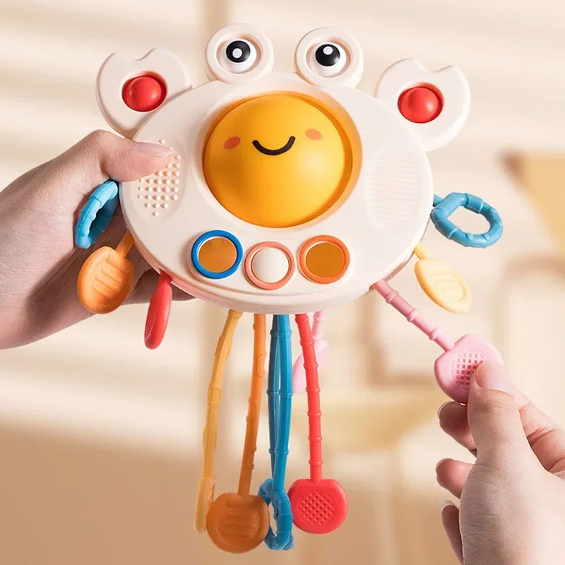 Montessori Pull String Silicone Sensory Toy