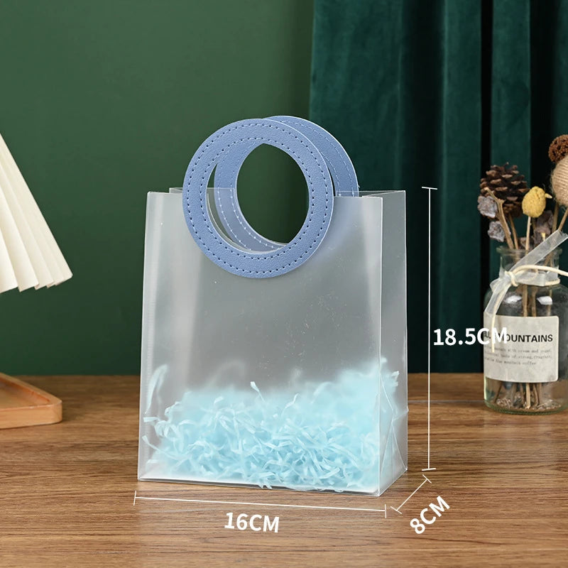 10 st PVC-presentpåsar med handtag