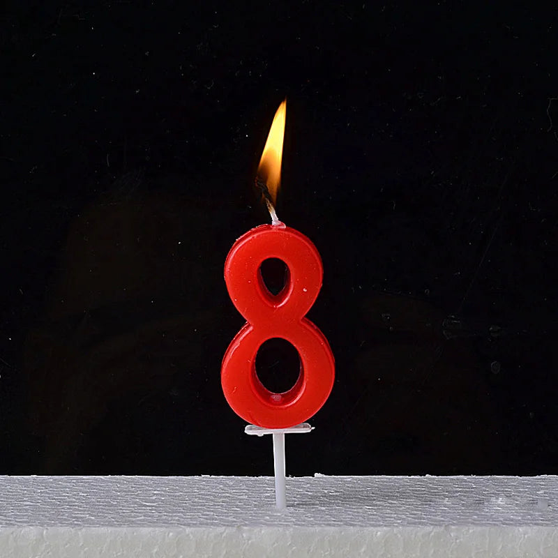 1Pcs number cake topper candles