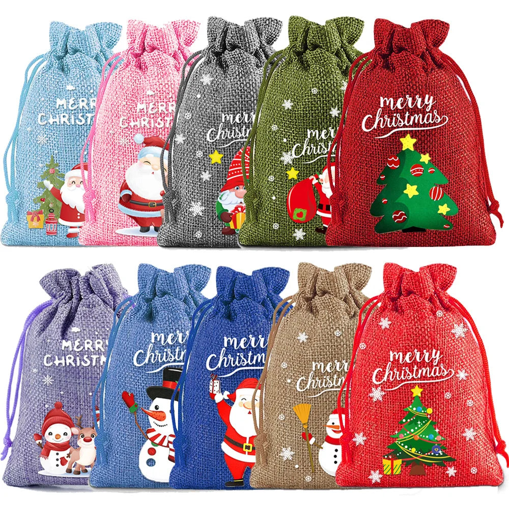 Merry Christmas Wholesale Bags 10pcs