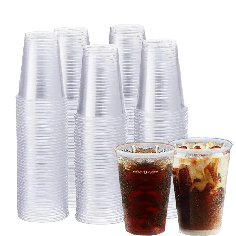 50/100PCS Clear Disposable Plastic Cups