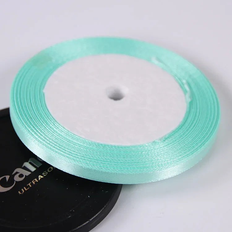 Silk Satin ribbons 22 meters/roll 6mm