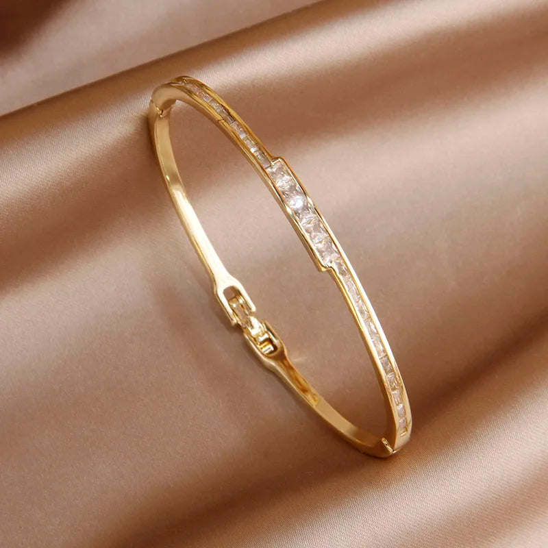 Sabina zircon & crystal bangles & bracele