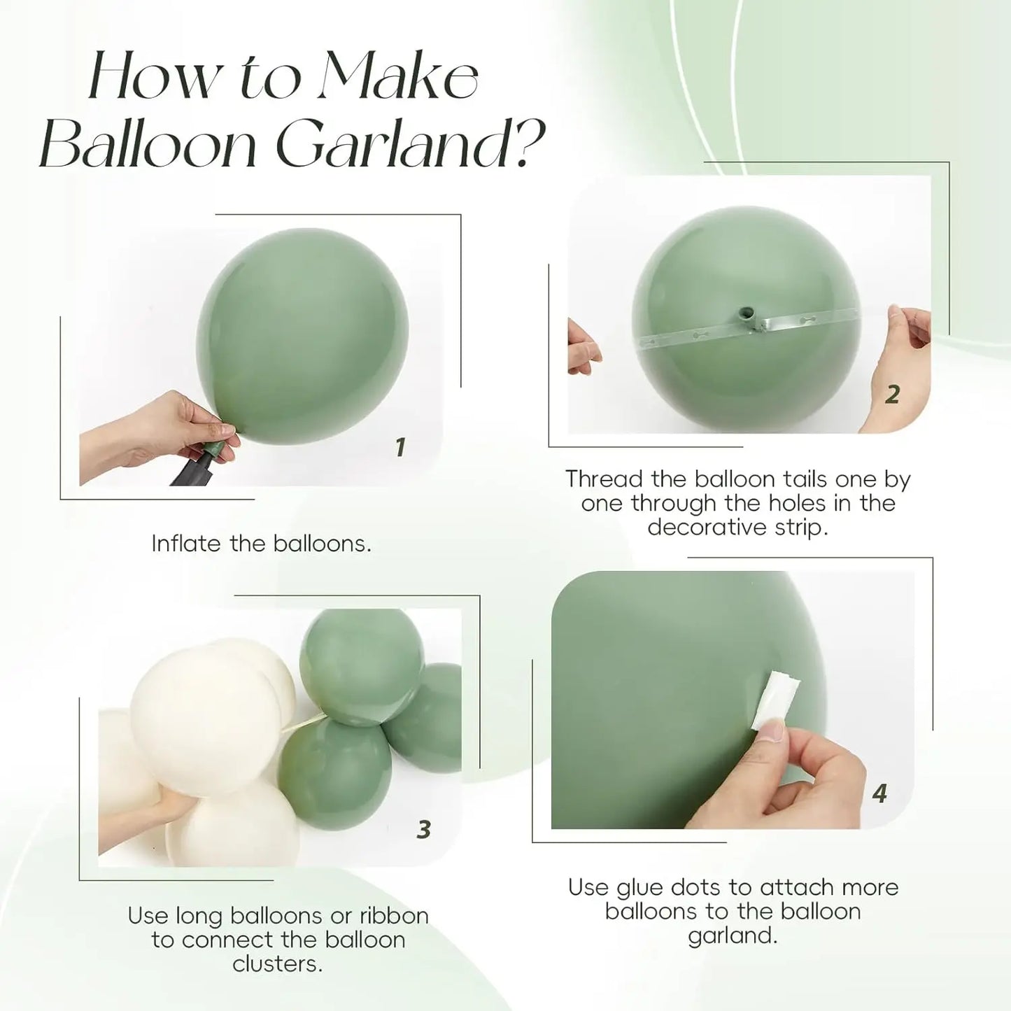 Green & Gold Balloon Arch Kit