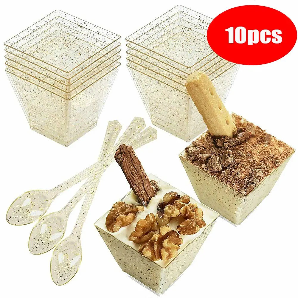 Plastic dessert cup 10/30/50pcs 50/60/90ML