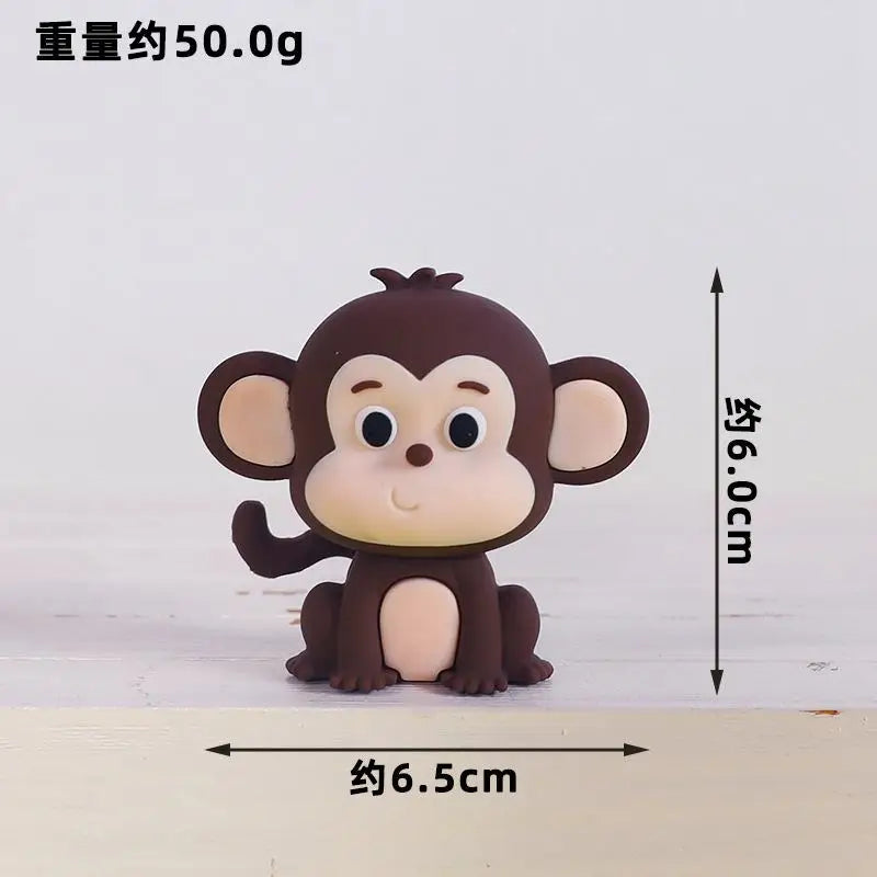 Jungle Safari Animal Cake Topper Set