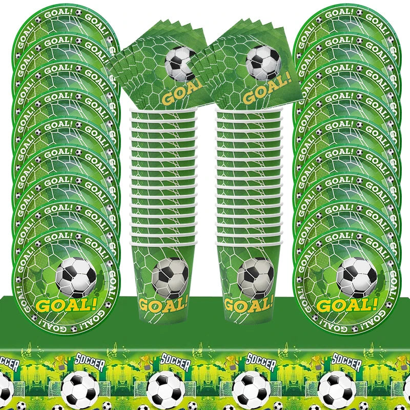 Soccer Party Tableware – Plates, Cups & Napkins