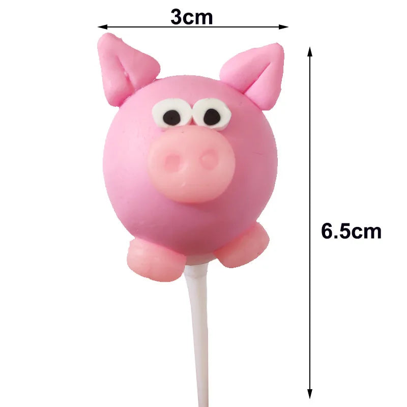 Farm animal party cake decoration 1pcs