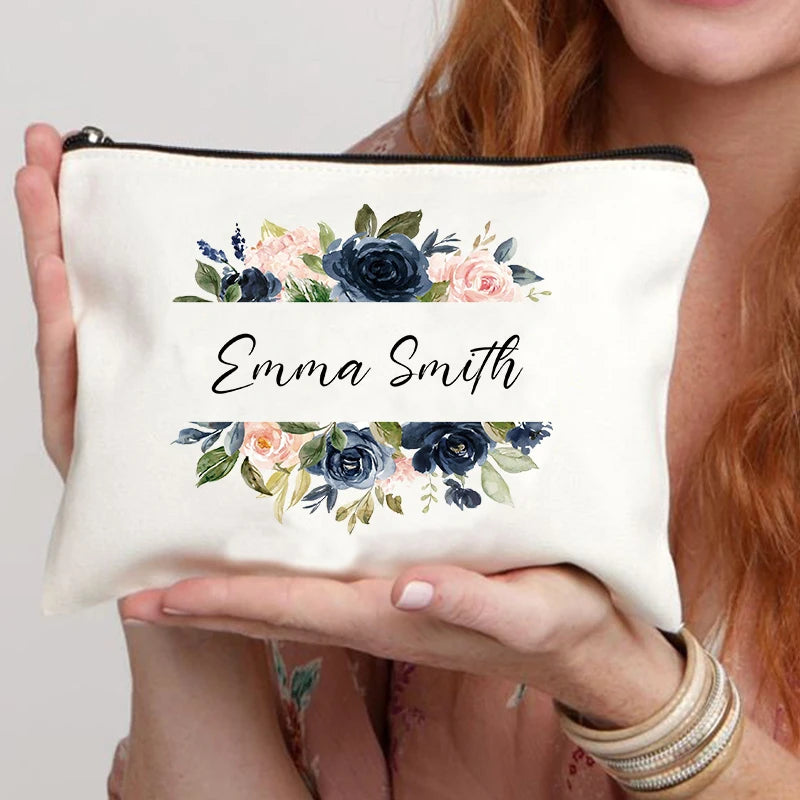 Custom name cosmetic bag