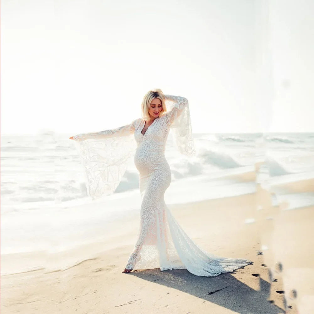 Silva Lace Maternity Dress