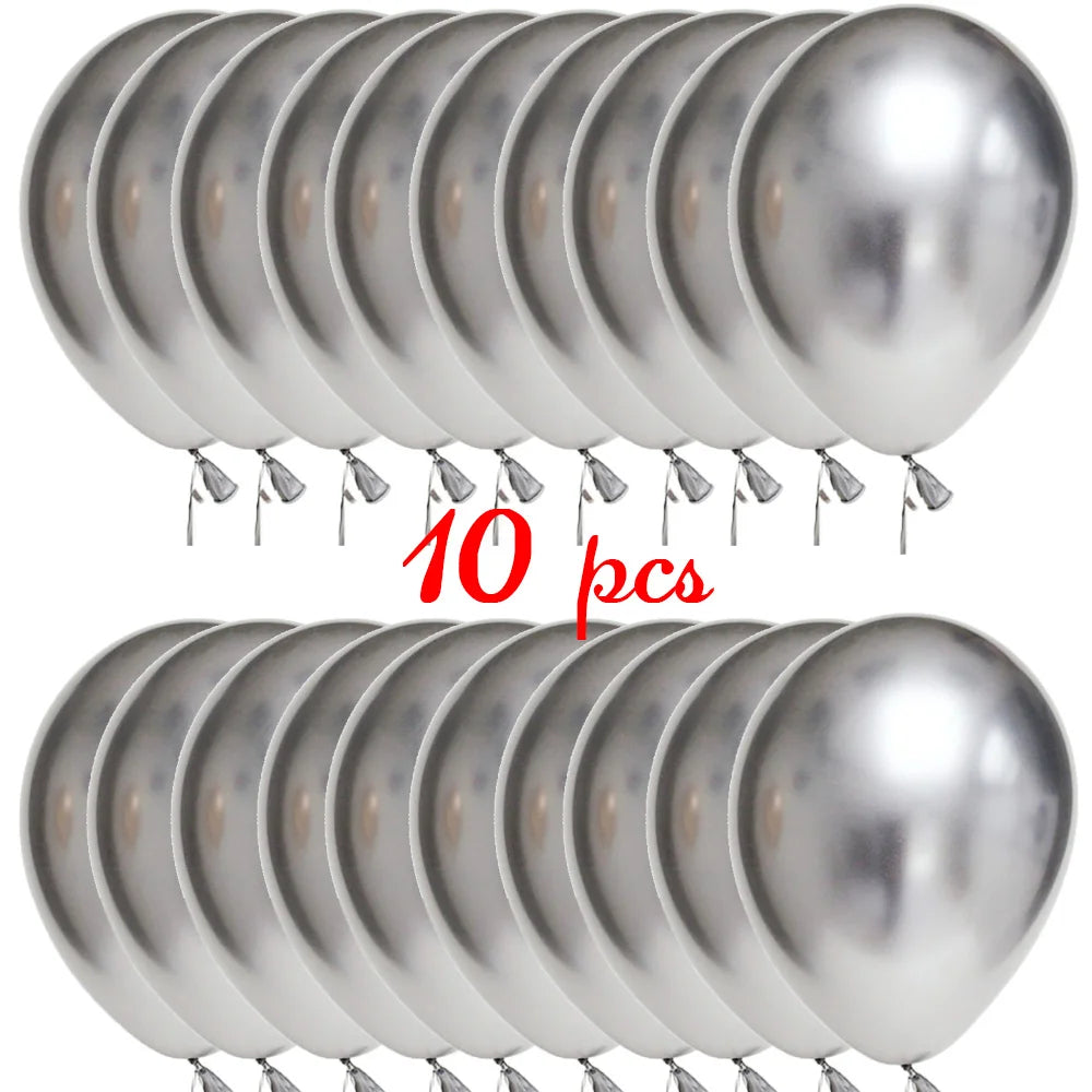 10/20PCS Star Confetti Latex Balloons