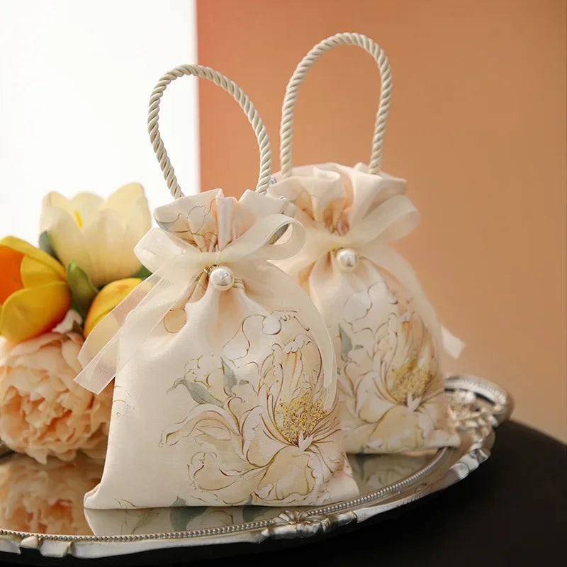 Flower Drawstring Gift for Candy 1Pc