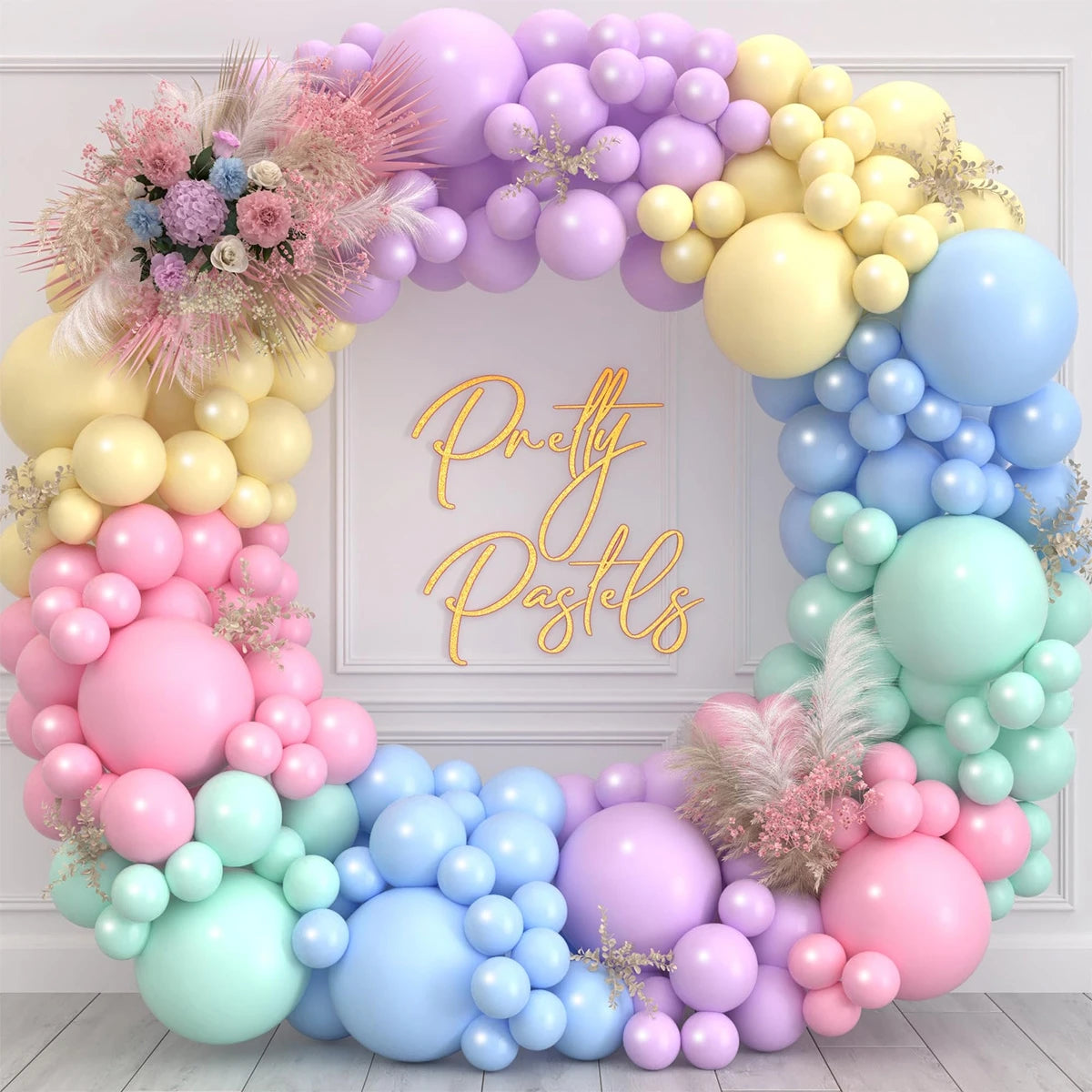 Macaron balloons arch kit