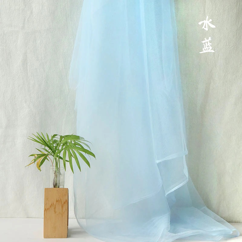 Green soft mesh fabric for decoration