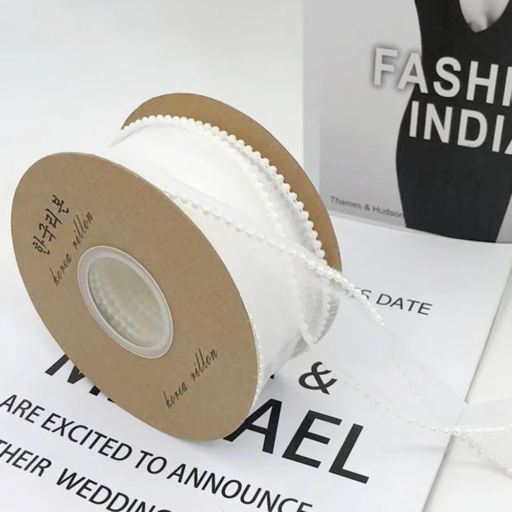 Gauze Organza packaging ribbon Lace H861 5Y/roll 4CM