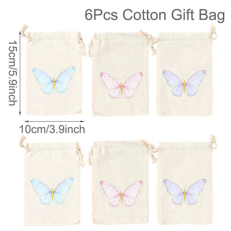 Animal character Gift Bags for Party 6pcs
