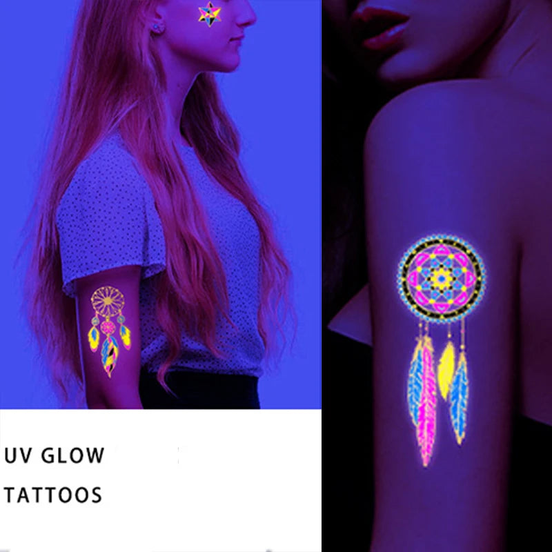 Luminous waterproof tattoos
