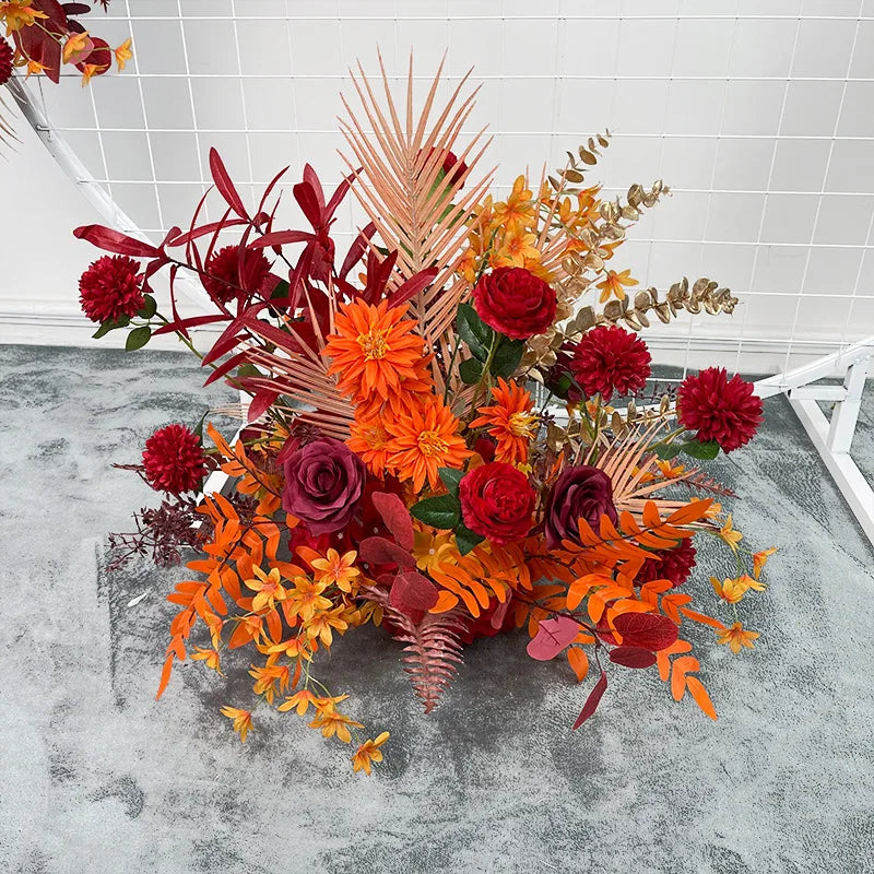 Artificial Crescent Flower Table & Arch Decoration