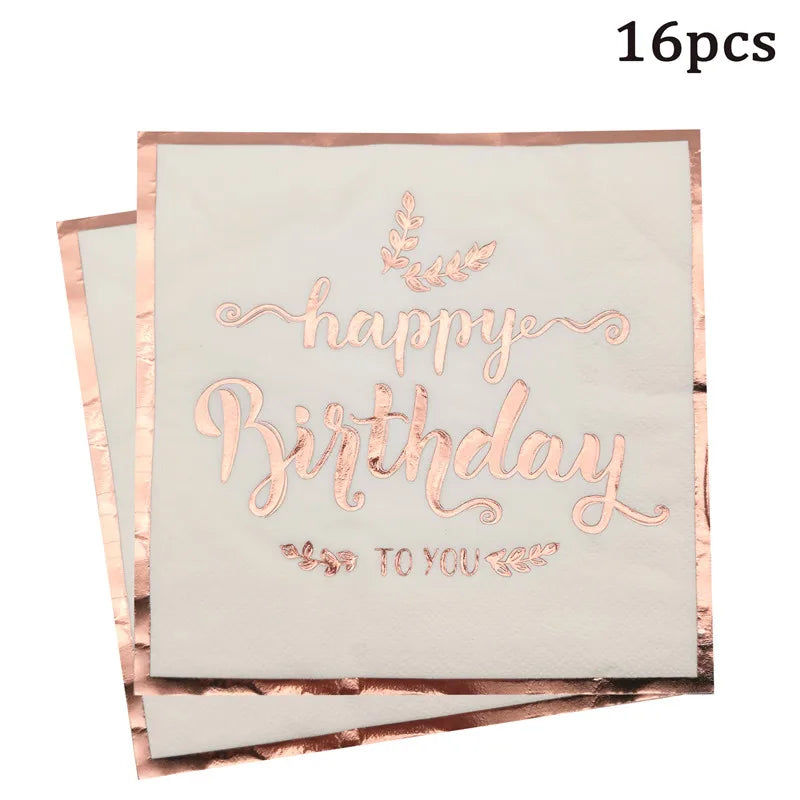 Paper napkin 30 40 50 60 Years Old