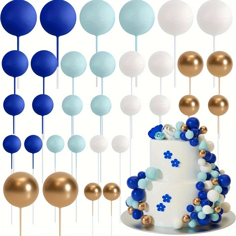 20Pcs Gold & Silver ball decoration