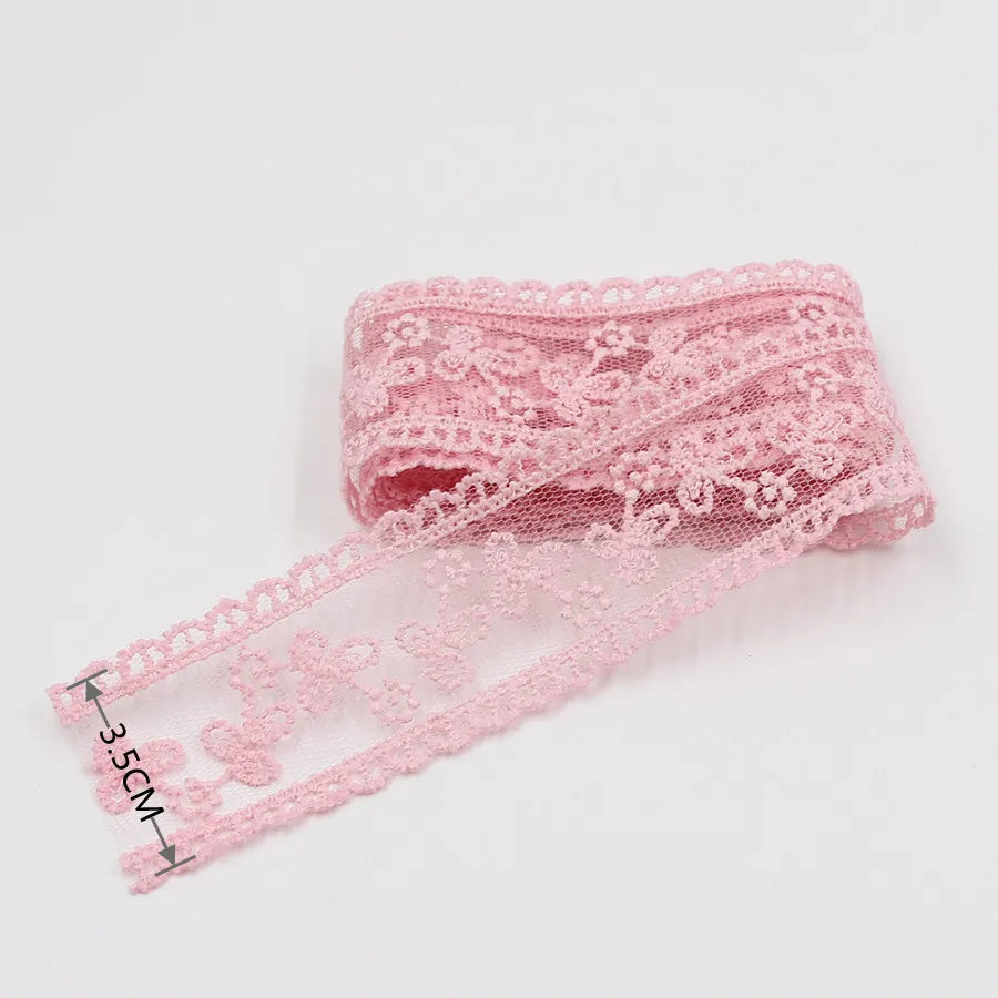 Embroidery lace ribbon 2Yard/Lot 35mm