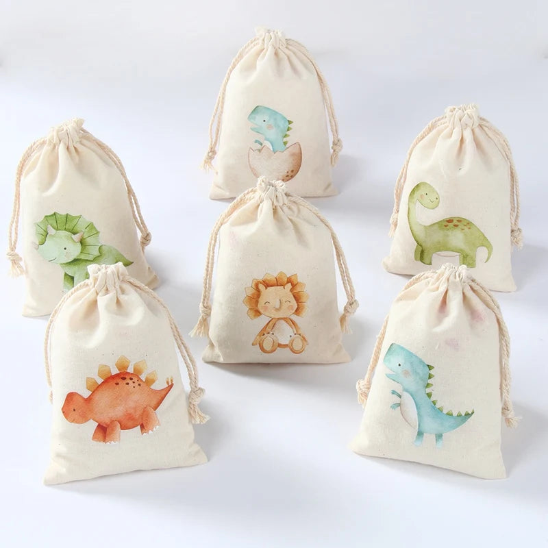 Animal character Gift Bags for Party 6pcs
