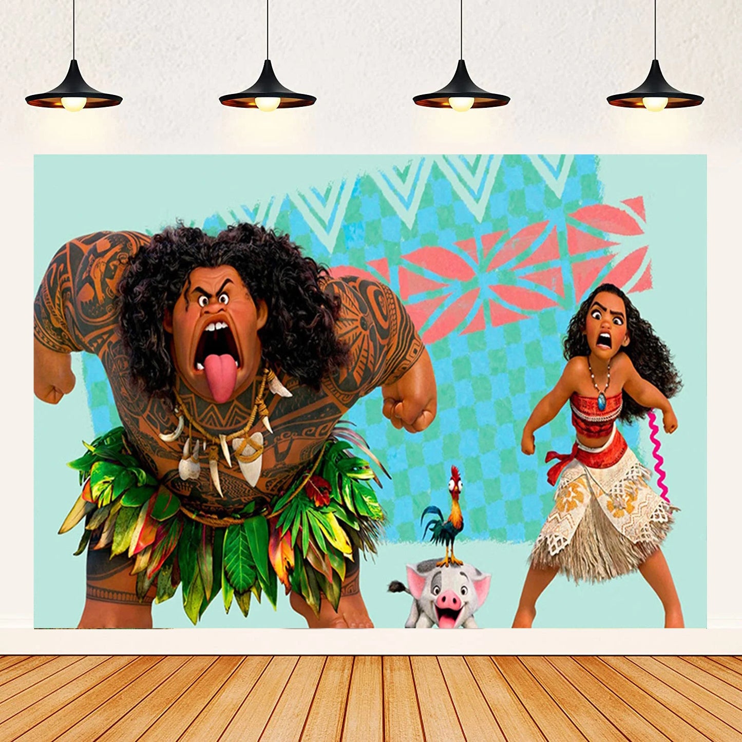 Moana theme background decoration