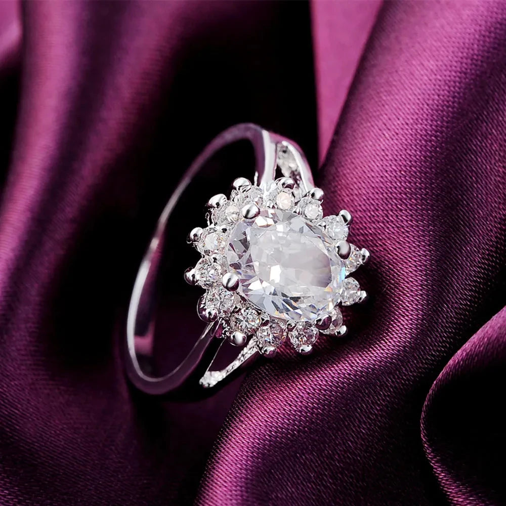 Sourina ring crystal flower