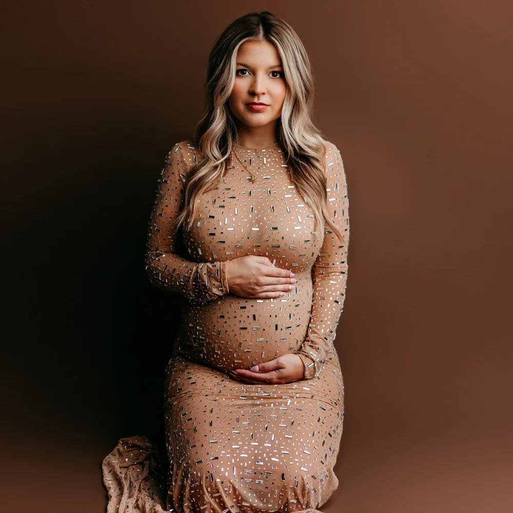 Dimma Maternity Rhinestone Dress