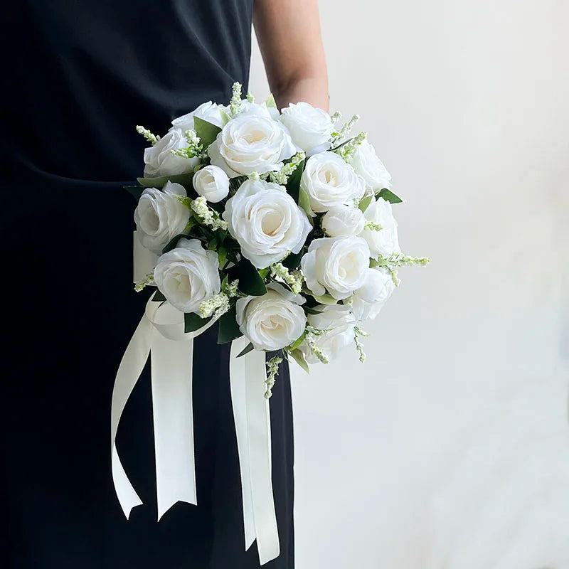 Bouquet silk roses