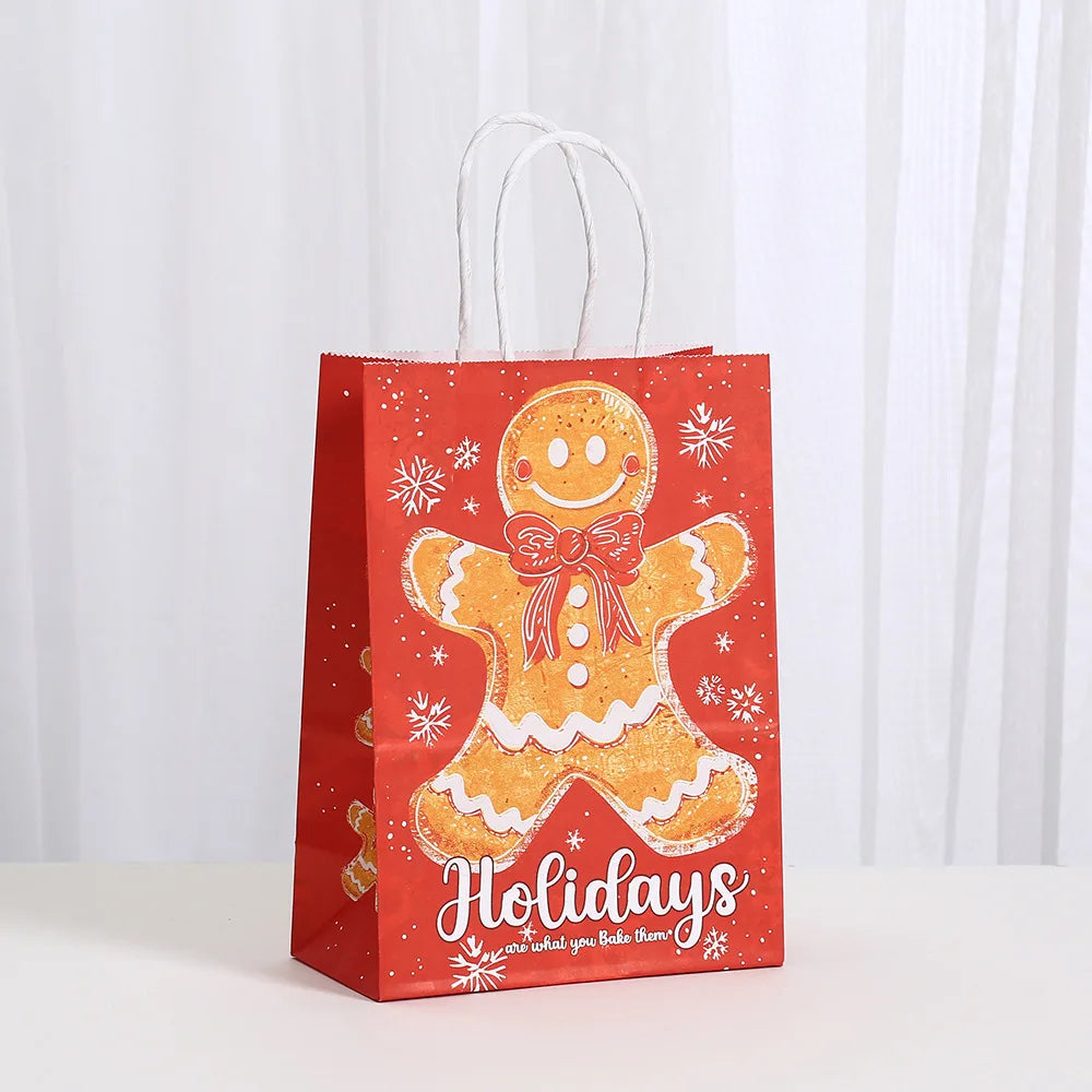 6pcs Creative Xmas Paper Bags