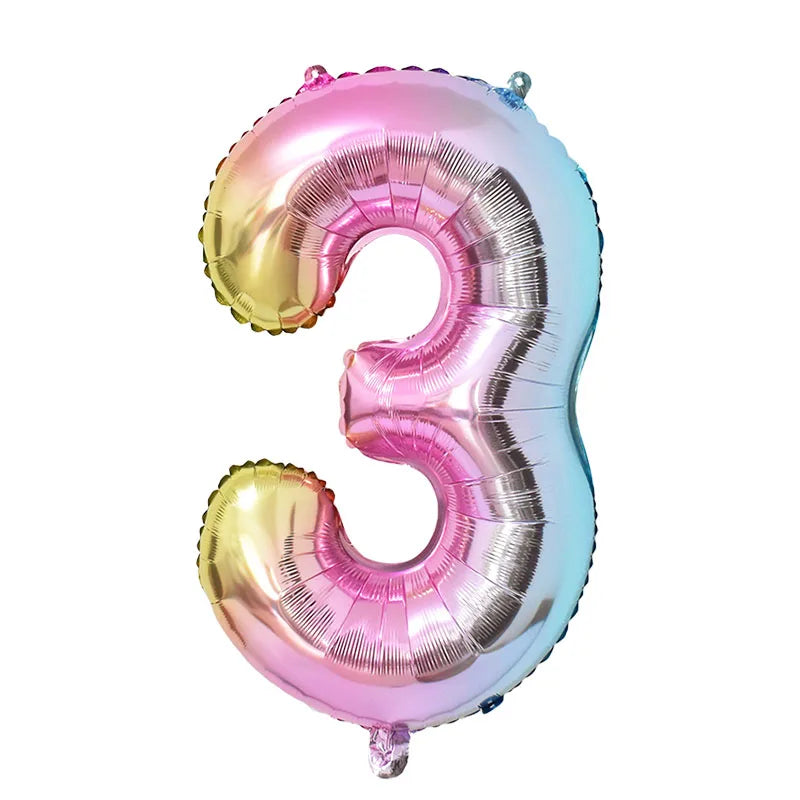 Rainbow Unicorn Balloon 32 inch 1Set